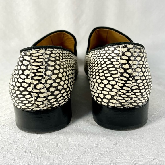 Tory Burch Snake Skin Pointed Toe Loafers Size 8 - Picture 6 of 10
